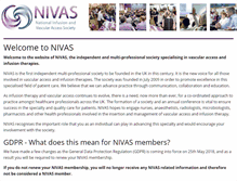 Tablet Screenshot of nivas.org.uk